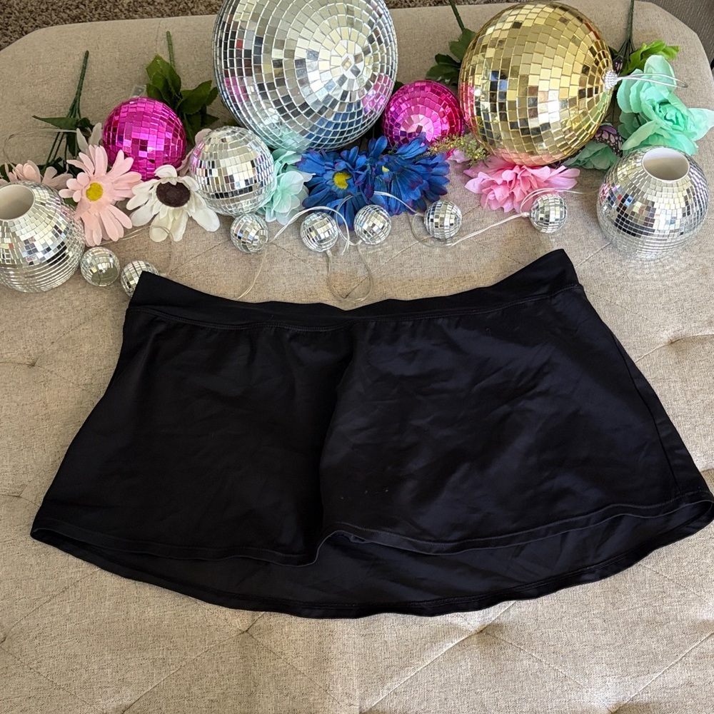 Jaclyn Smith Black Women's Bikini Swim Skirt